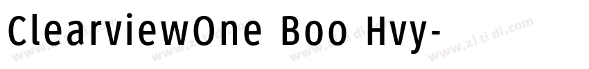 ClearviewOne Boo Hvy字体转换